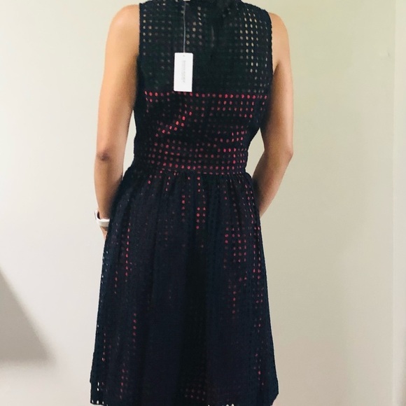 Nwt!! Banana Republic Navy Blue A line Dress Sz 10 - Picture 4 of 11